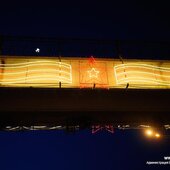 Во Владивостоке в преддверии юбилея Победы зажглась праздничная иллюминация