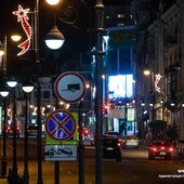 Во Владивостоке в преддверии юбилея Победы зажглась праздничная иллюминация