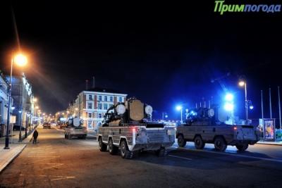 Ночная репетиция Парада Победы вновь пройдёт во Владивостоке Ночная репетиция Парада Победы вновь пройдёт во Владивостоке