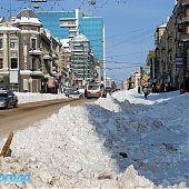 Морозный снежный воскресный день 