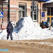 Морозный снежный воскресный день 