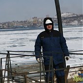 Весна на стройке моста на о.Русский (ФОТО)