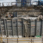 Весна на стройке моста на о.Русский (ФОТО)