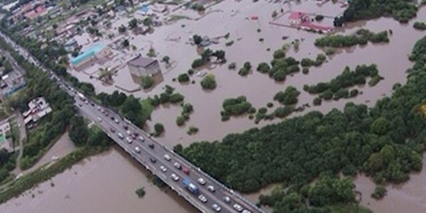 Уссурийск тонет: наиболее сложная паводковая ситуация наблюдается в бассейне реки Раздольная