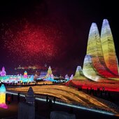 В Харбине проходит международный фестиваль снежных и ледяных скульптур