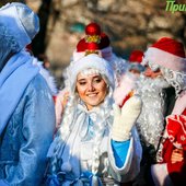 Во Владивостоке впервые прошло шествие Дедов Морозов