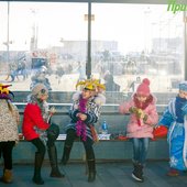 Во Владивостоке впервые прошло шествие Дедов Морозов