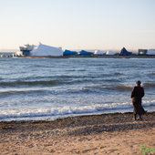 Первый день зимы в морском городе