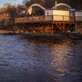 Первый день зимы в морском городе