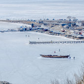 Зимняя жизнь морского города
