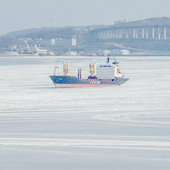 Зимняя жизнь морского города
