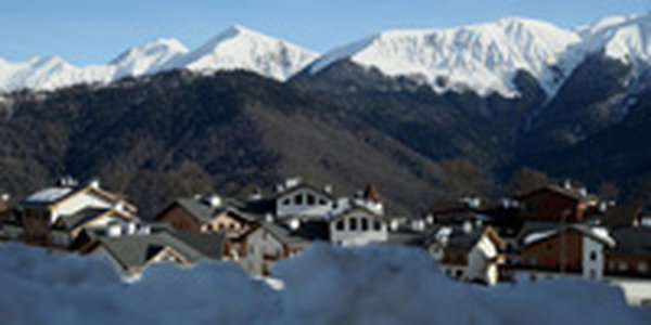 На горнолыжном курорте в Сочи сошла лавина