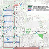 Схема изменения движения транспорта во Владивостоке