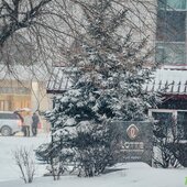 Мощный циклон принес во Владивосток снег, метель, гололедицу (ФОТО)