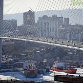 В выходные во Владивостоке было морозно и солнечно