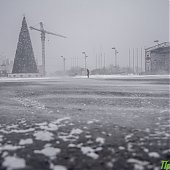 Циклон засыпал Владивосток снегом