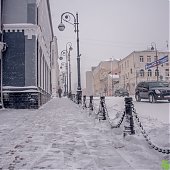 Циклон засыпал Владивосток снегом