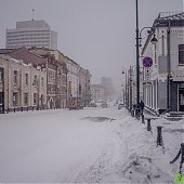 Циклон засыпал Владивосток снегом
