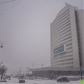 Циклон засыпал Владивосток снегом