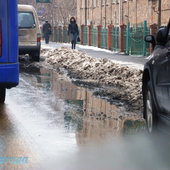 Лужи перед похолоданием на улицах Владивостока (ФОТО)