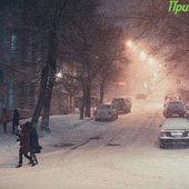 Ночным снегопадом попрощалась осень с Приморьем