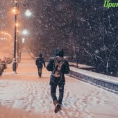 Ночным снегопадом попрощалась осень с Приморьем