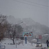 Приморье находится во власти снежного циклона