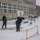 Приморье находится во власти снежного циклона
