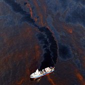 Разлив нефти в Мексиканском заливе угрожает экологической катастрофой