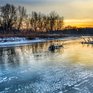 Реки бассейна Амура сковывает лёд