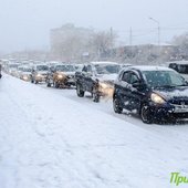 В пятницу во Владивостоке выпала половина декадной нормы снега