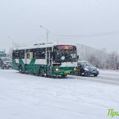 В пятницу во Владивостоке выпала половина декадной нормы снега