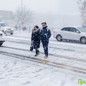 В пятницу во Владивостоке выпала половина декадной нормы снега