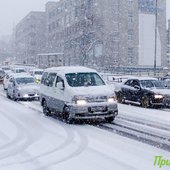 В пятницу во Владивостоке выпала половина декадной нормы снега