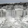 Ниагарский водопад частично замёрз из-за морозов (ФОТО)