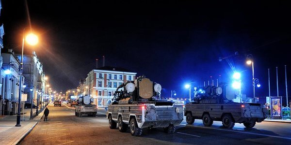 Из-за репетиции парада вечером во Владивостоке будет ограничено движение