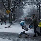 Снежный шторм парализовал северо-восток США