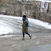 Накануне Нового года во Владивостоке прошёл долгожданный снег