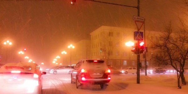 На Дальнем Востоке бушует зимний шторм