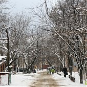 Снежное удовольствие на улицах Владивостока! 