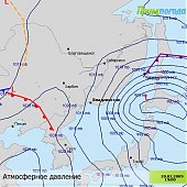 Подробная карта циклона