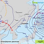 Подробная карта циклона