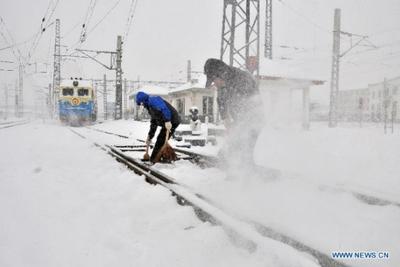 В Китае объявлен «синий» уровень опасности из-за похолодания