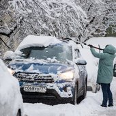 В Москве прошёл рекордный снегопад