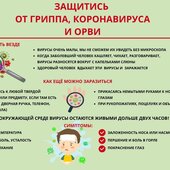 Профилактика гриппа и коронавирусной инфекции (ИНФОГРАФИКА)