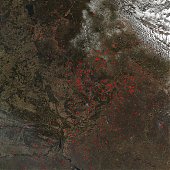 Пожары в России: вид из космоса