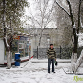 Осенний снег на улицах Владивостока (ФОТО)