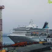 Первый в этом году круизный лайнер прибыл во Владивосток