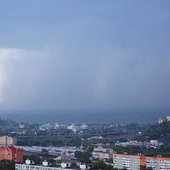 Грозовые дожди с градом обрушились на Приморье