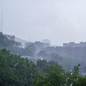 Грозовые дожди с градом обрушились на Приморье